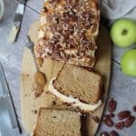 gluten free apple and salted caramel cake