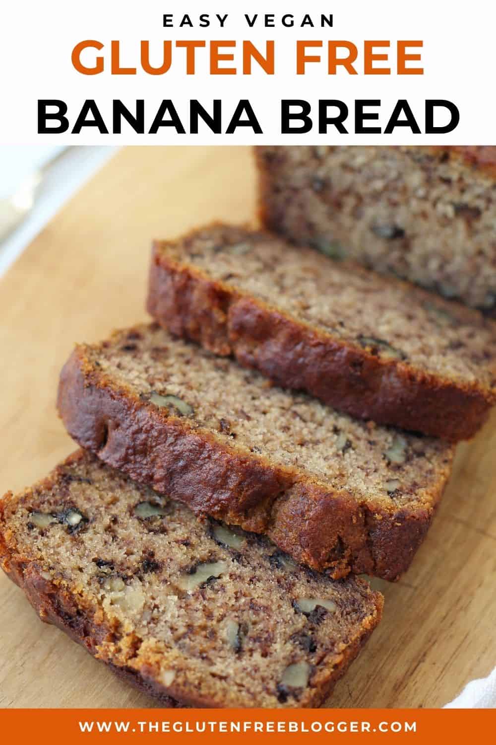 Gluten Free Vegan Banana Bread Recipe