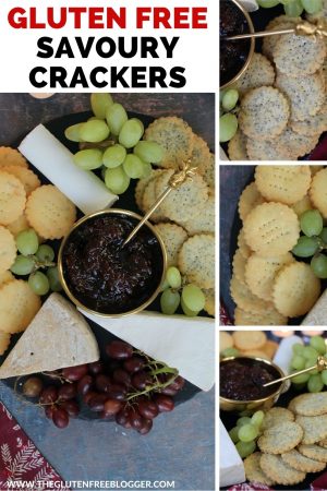 Gluten free savoury biscuits - cheese crackers