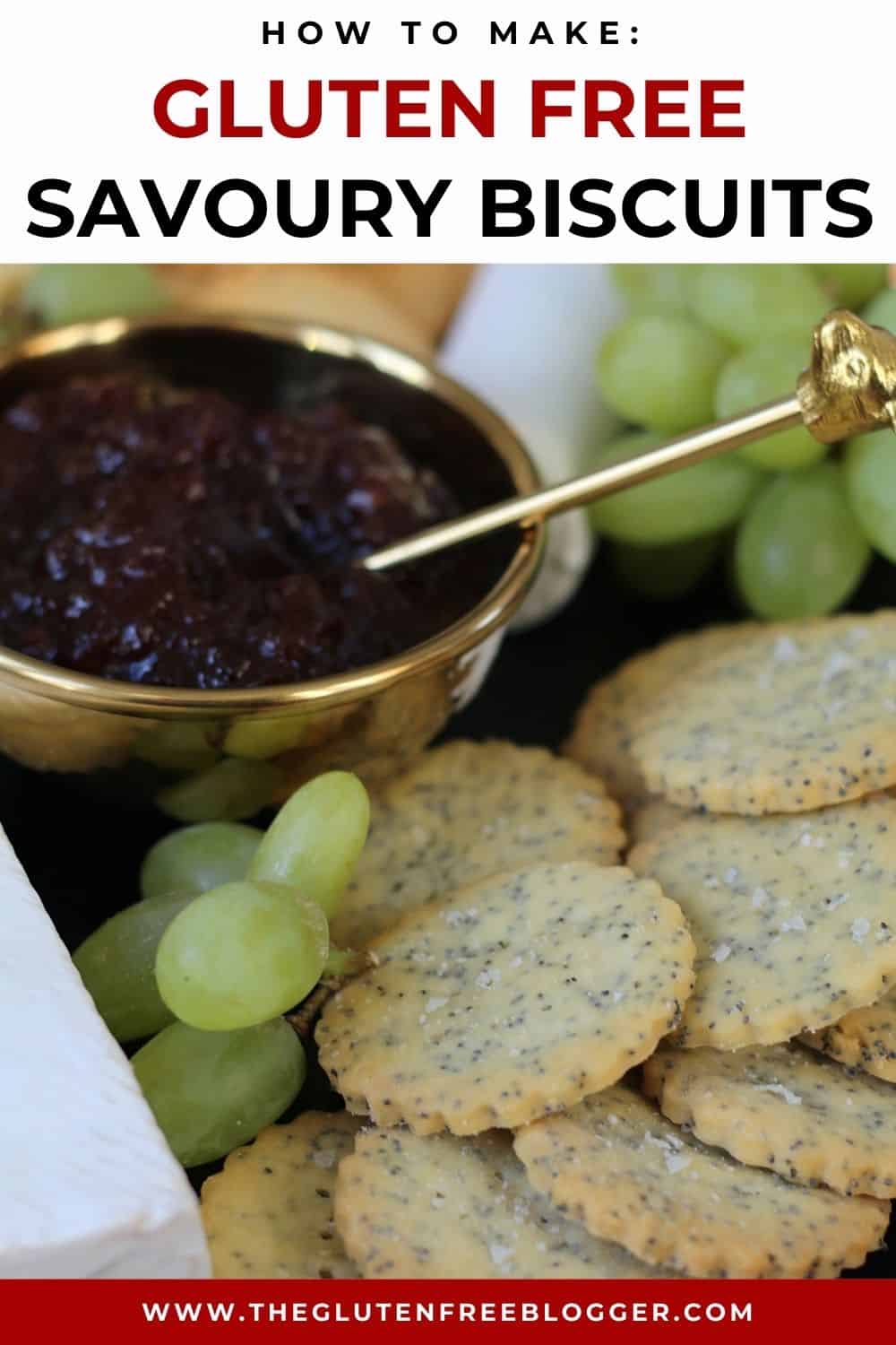 Gluten free savoury biscuits - cheese crackers 