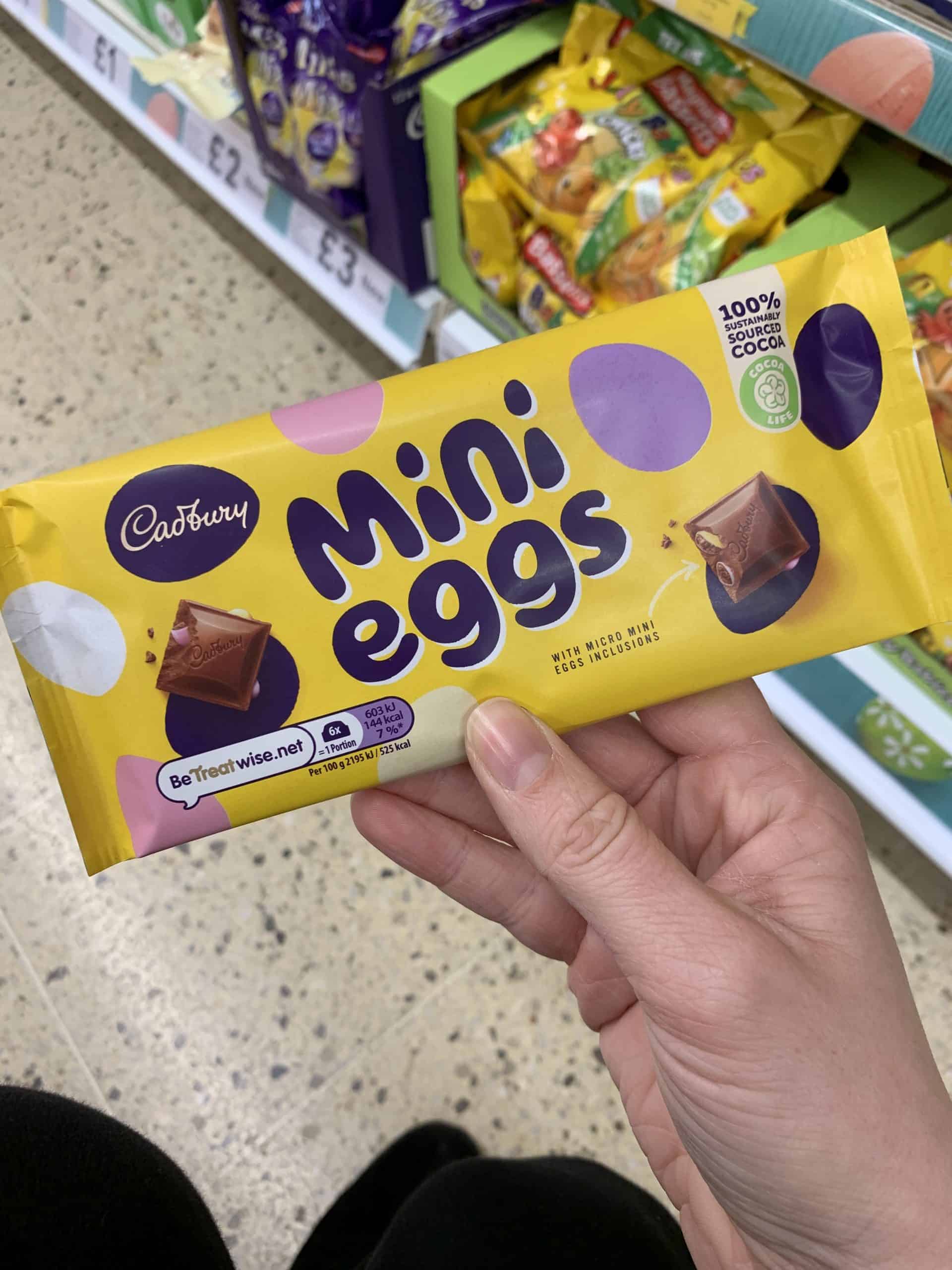mini egg chocolate bar gluten free