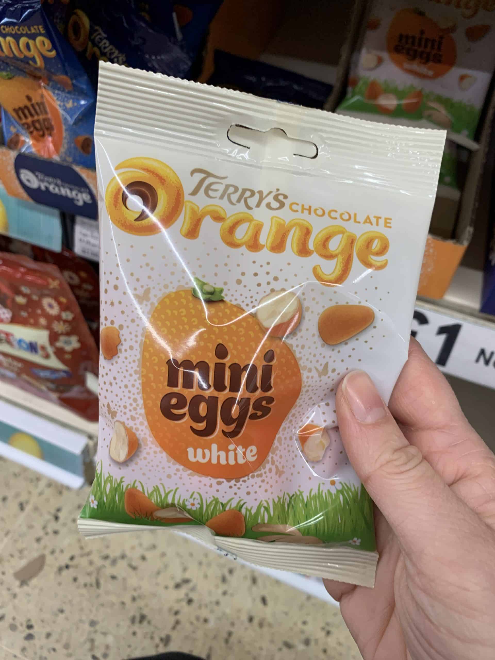 terrys white chocolate orange mini eggs 