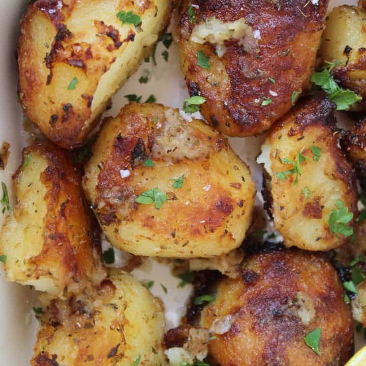 GARLIC LEMON POTATOES