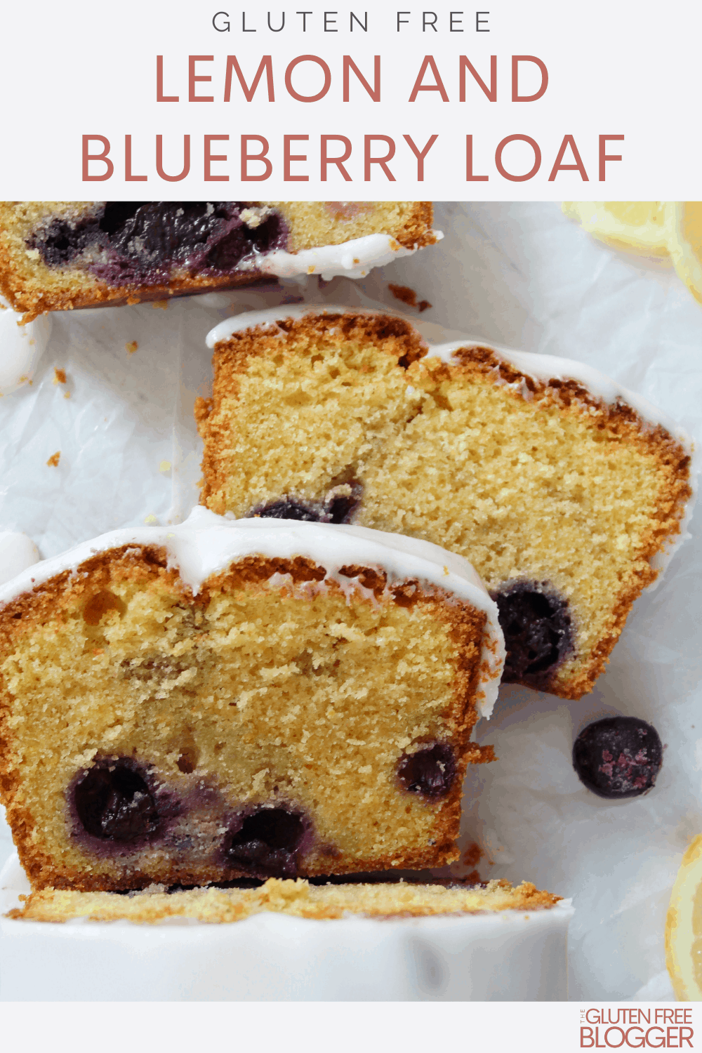 gluten free lemon and blueberry loaf
