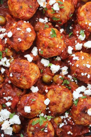 greek style chicken meatballs