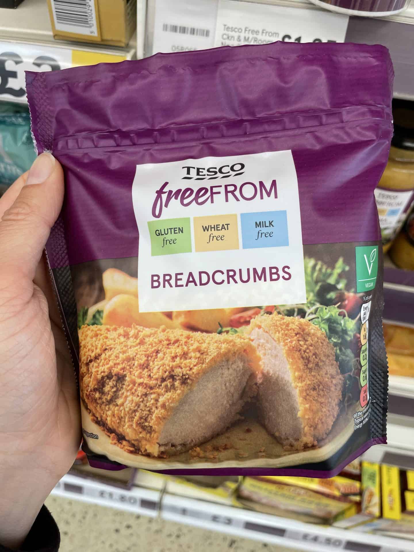 gluten free breadcrumbs tesco