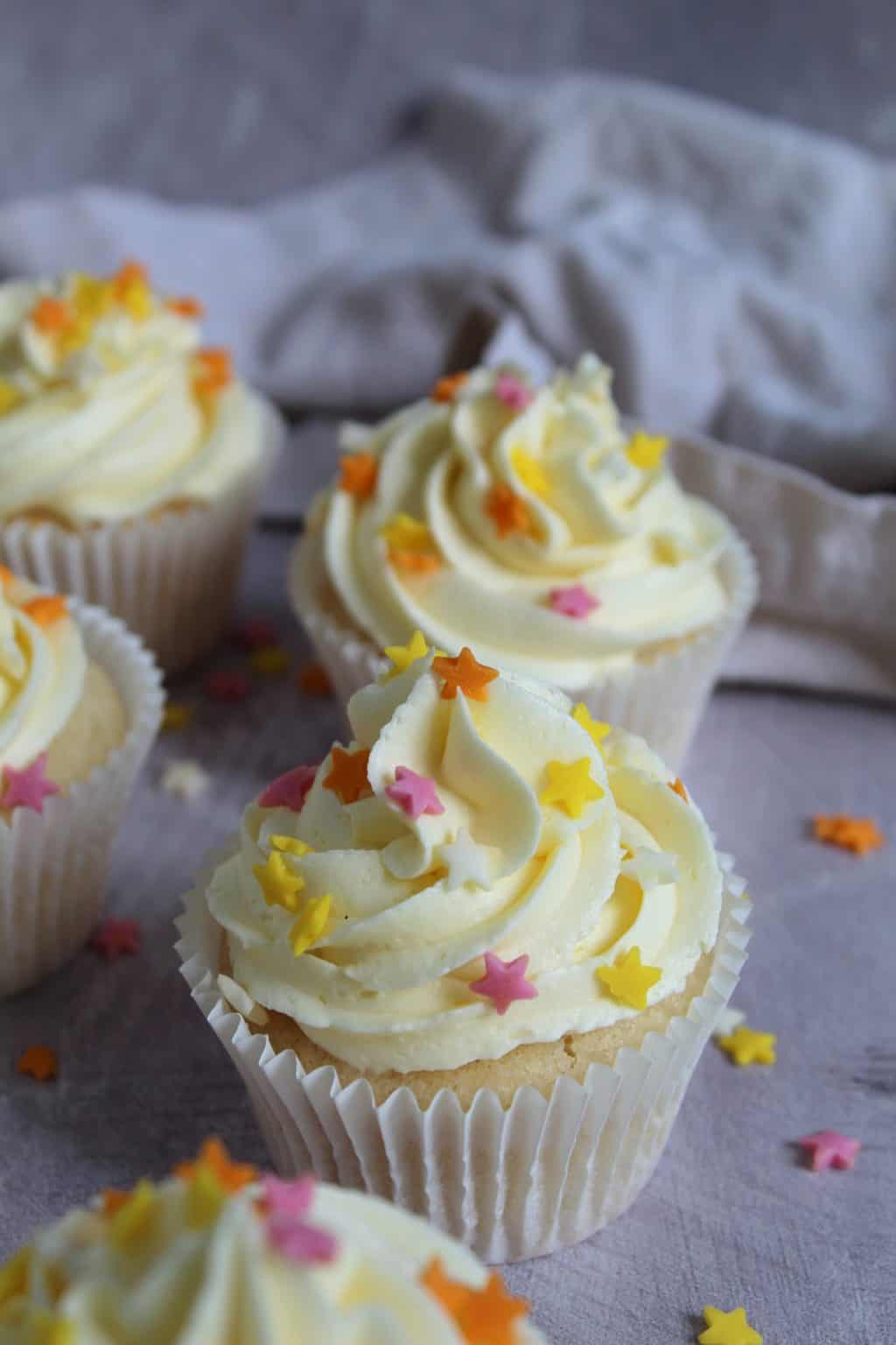 Vegan Gluten Free Cupcakes - Vanilla Cupcakes (Dairy Free, Egg Free)