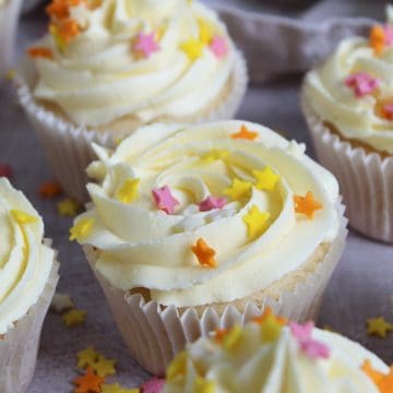 Vegan Gluten Free Cupcakes - Vanilla Cupcakes (Dairy Free, Egg Free)