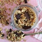 gluten free granola with chocolate and coconut