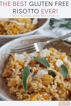 Butternut Squash and Chorizo Risotto with Sage
