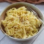 gluten free creamy garlic pasta