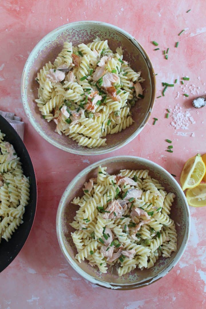 Salmon Crème Fraîche Pasta - The Gluten Free Blogger