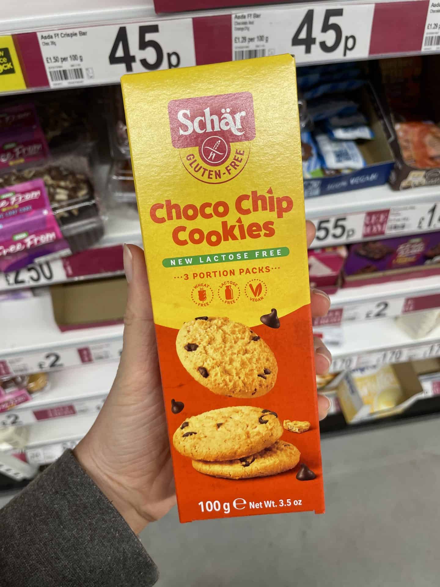 schar gluten free choco chip cookies 