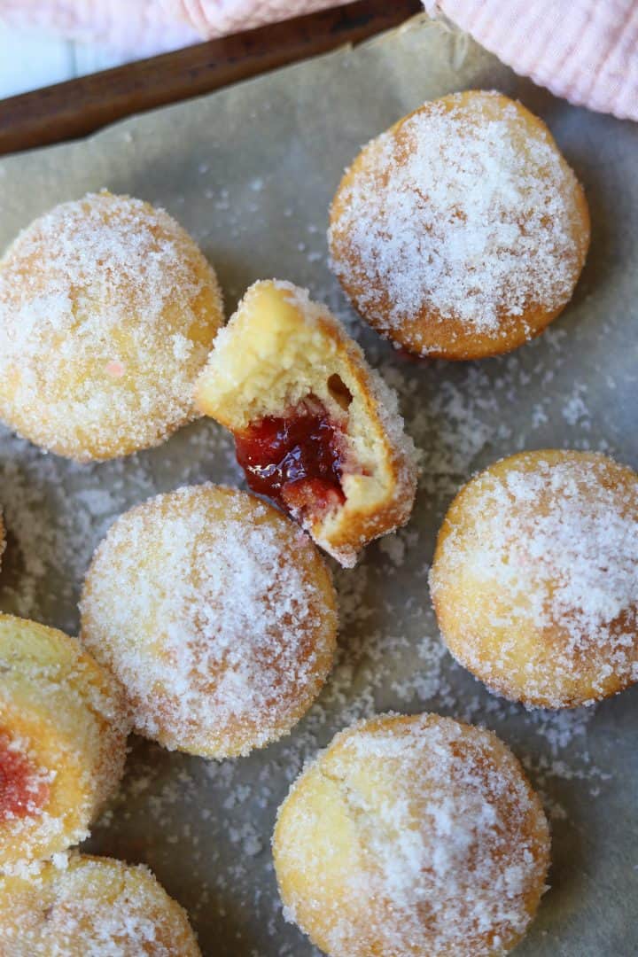 Baked Gluten Free Jam Doughnuts (Dairy Free and Vegan Option)