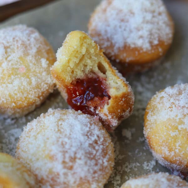 gluten free jam doughnuts baked