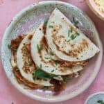 gluten free quesadillas with beans and cheese