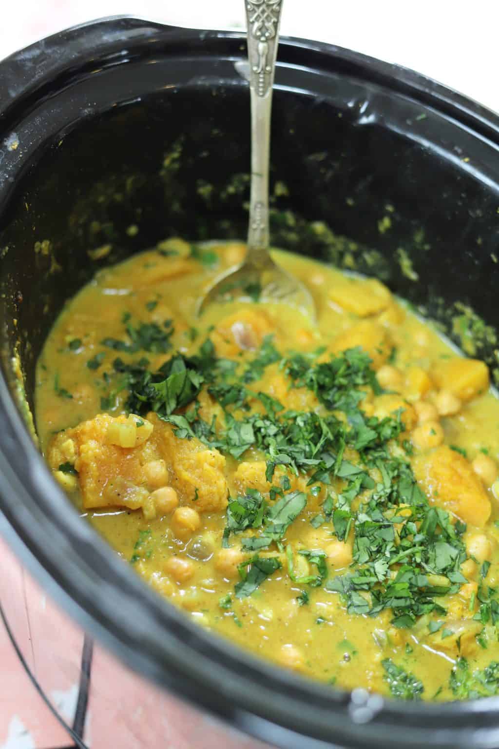 Butternut Squash and Chickpea Curry Gluten Free and Vegan