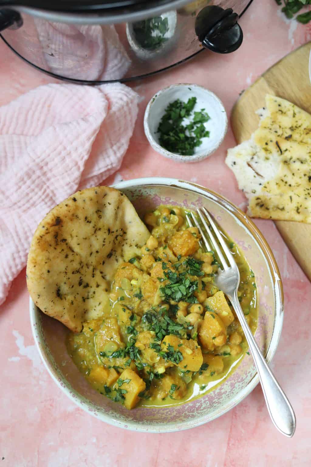 Butternut Squash and Chickpea Curry Gluten Free and Vegan