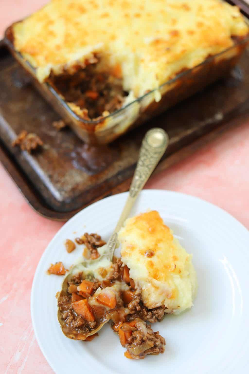 Gluten Free Cottage Pie (Dairy Free Option, Budget Meal Idea)