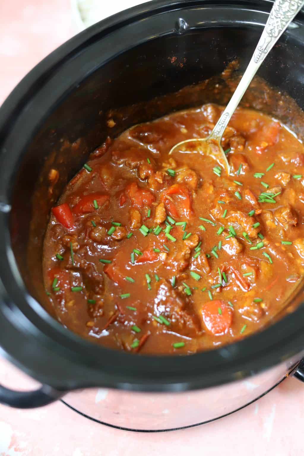 Slow Cooker Beef Goulash Gluten Free, Dairy Free, Budget Meal