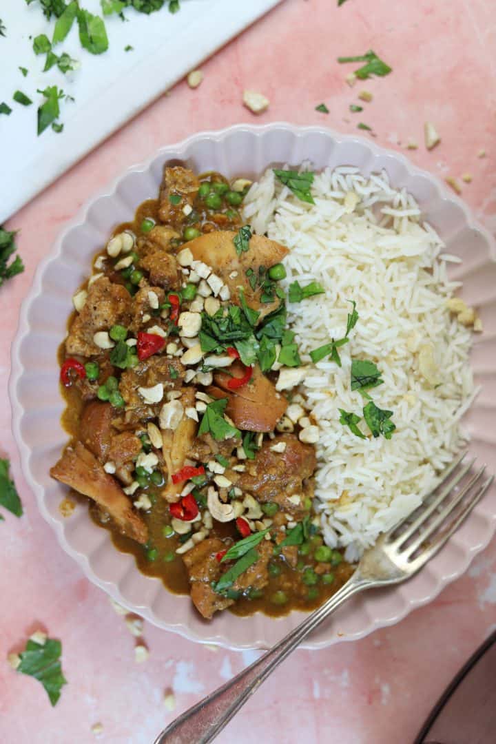 Slow Cooker Chicken Satay Curry - Gluten Free, Dairy Free