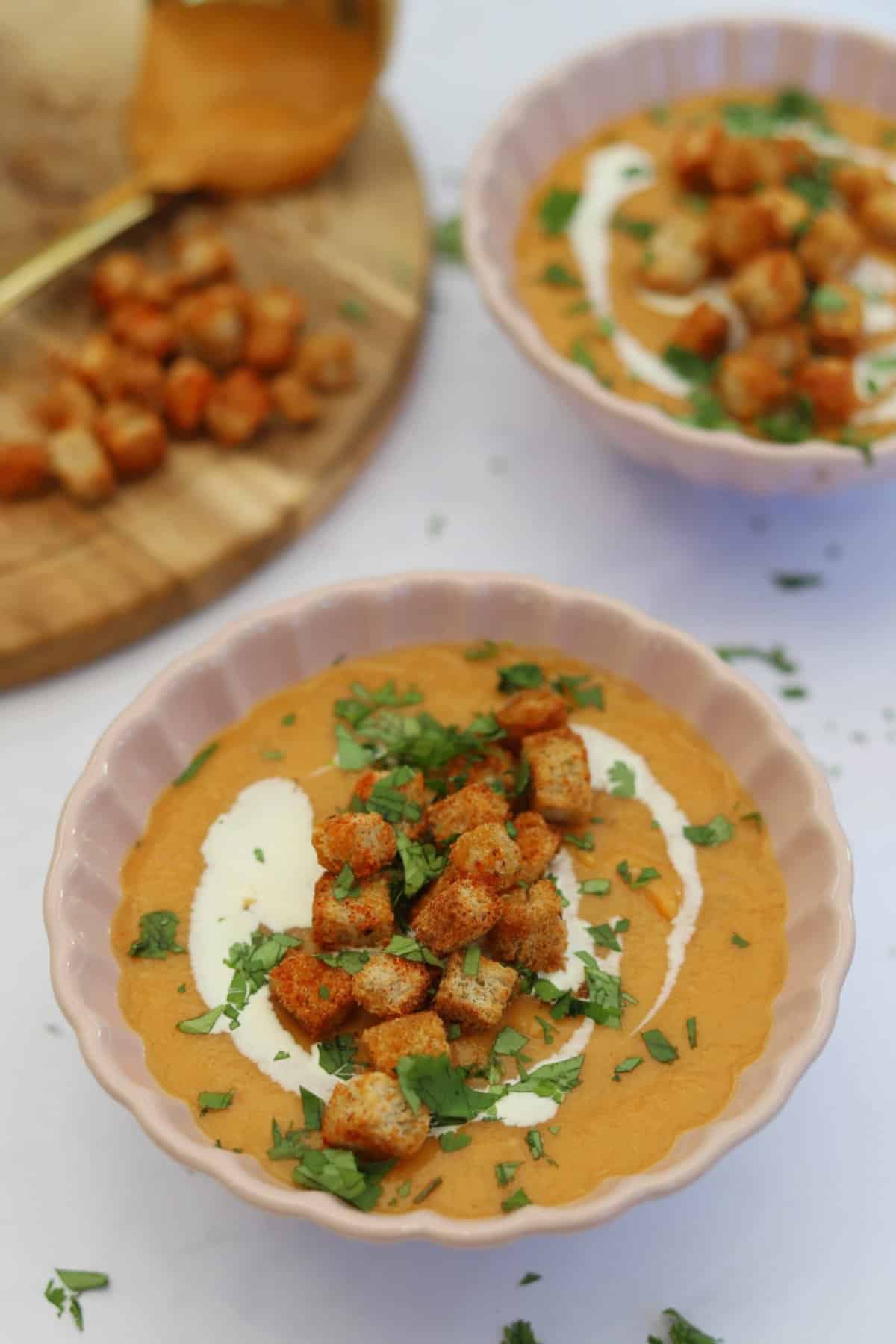 Sweet Potato Chilli and Coconut Soup
