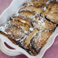 gluten free panettone bread and butter pudding
