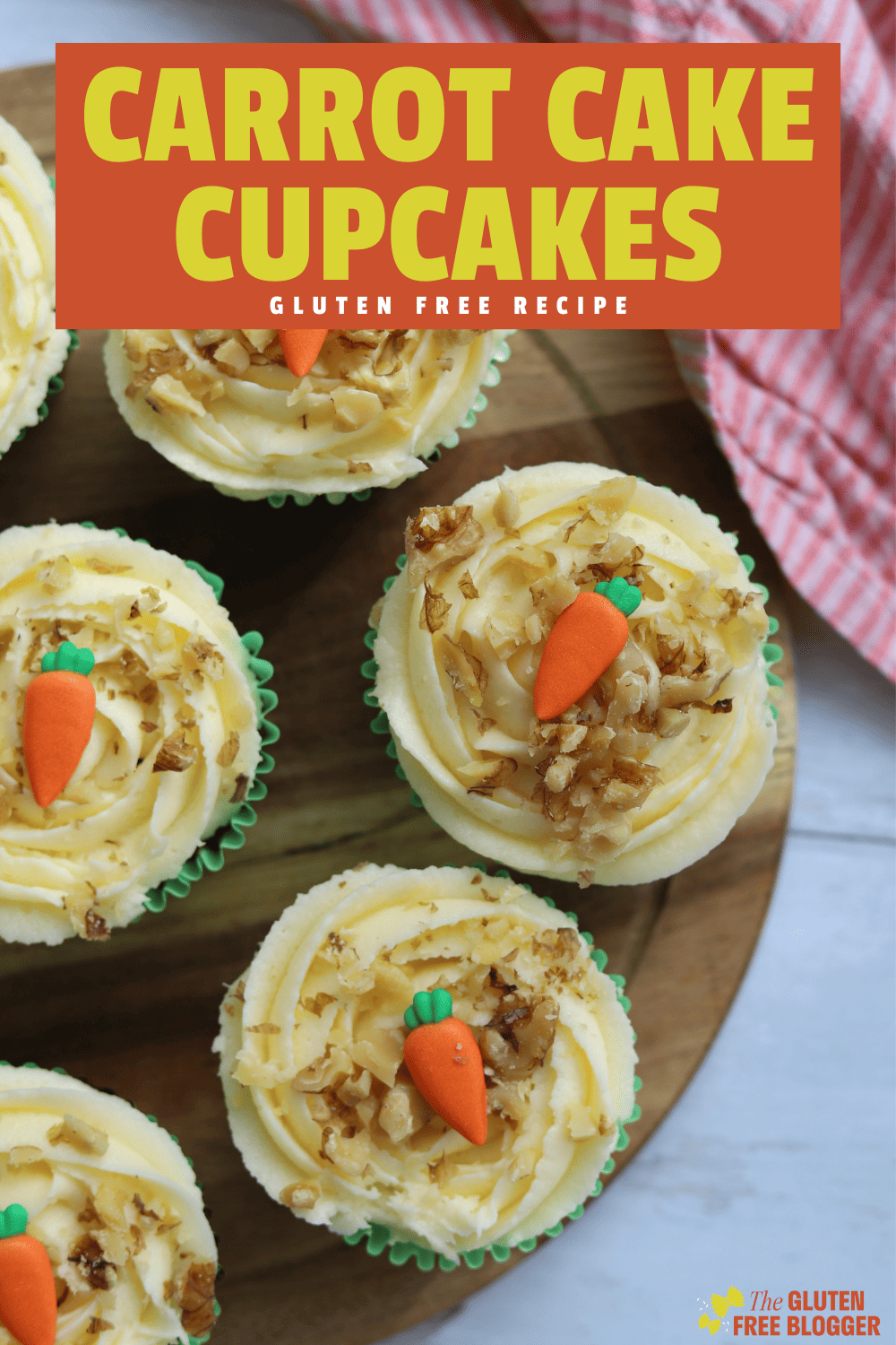 Gluten free carrot cake cupcakes