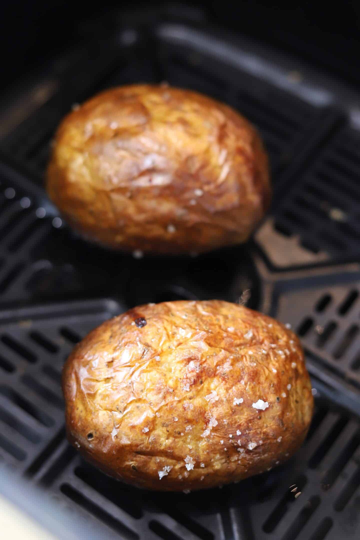 air fryer jacket potatoes recipe with microwave