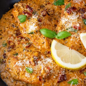 A pan of Marry Me Chicken.