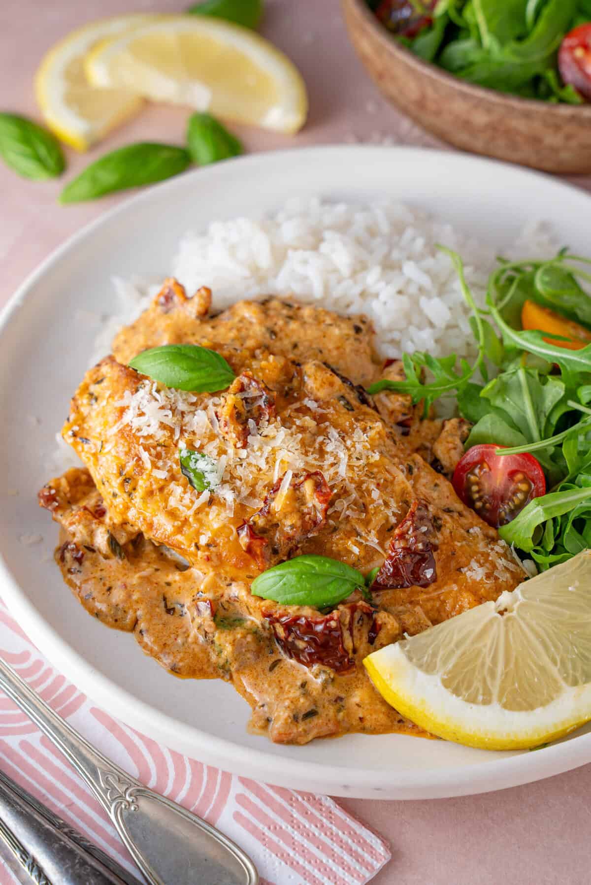 A plate of Marry Me Chicken.