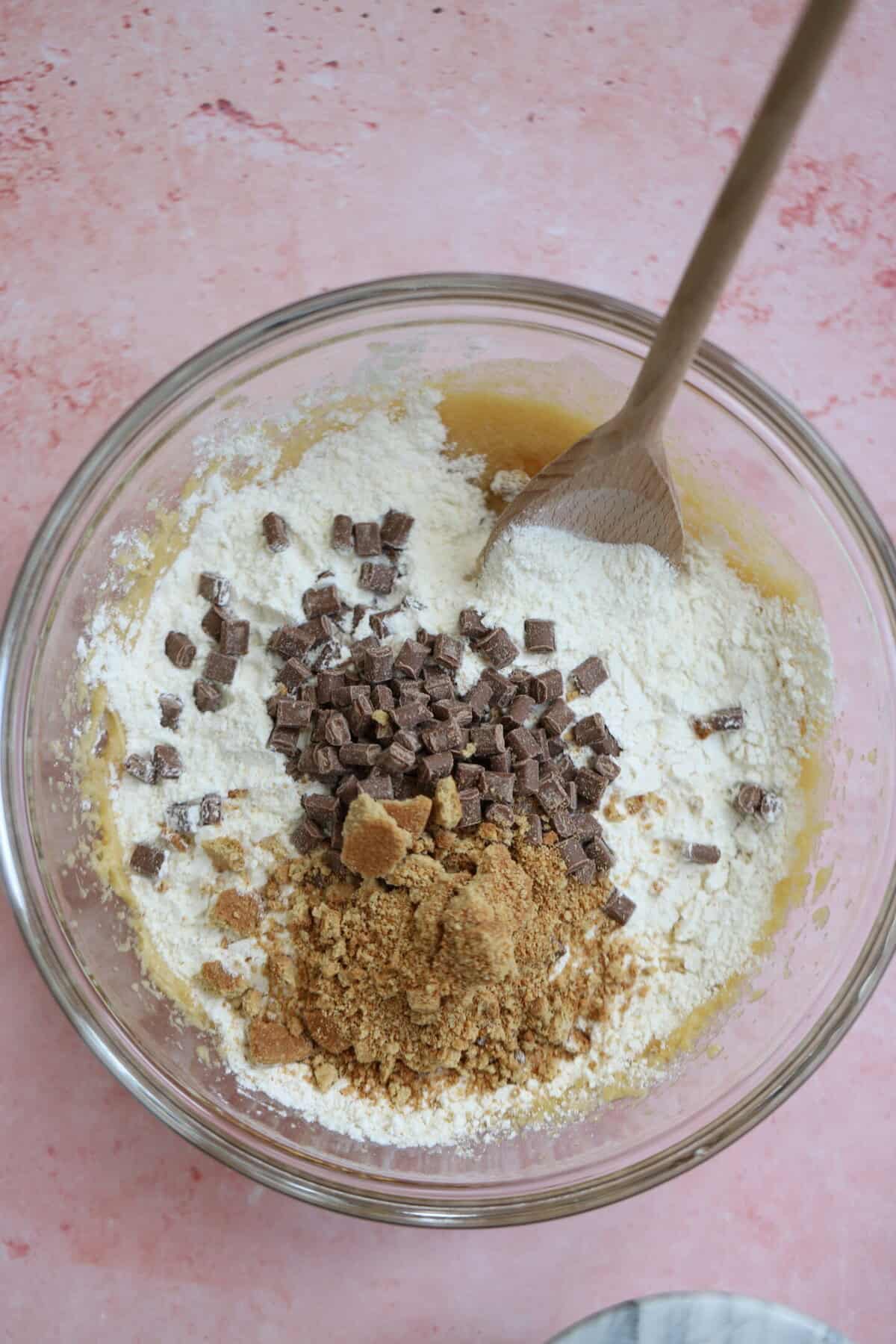 Stir in the dry ingredients.