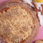 A gluten free pear crumble.