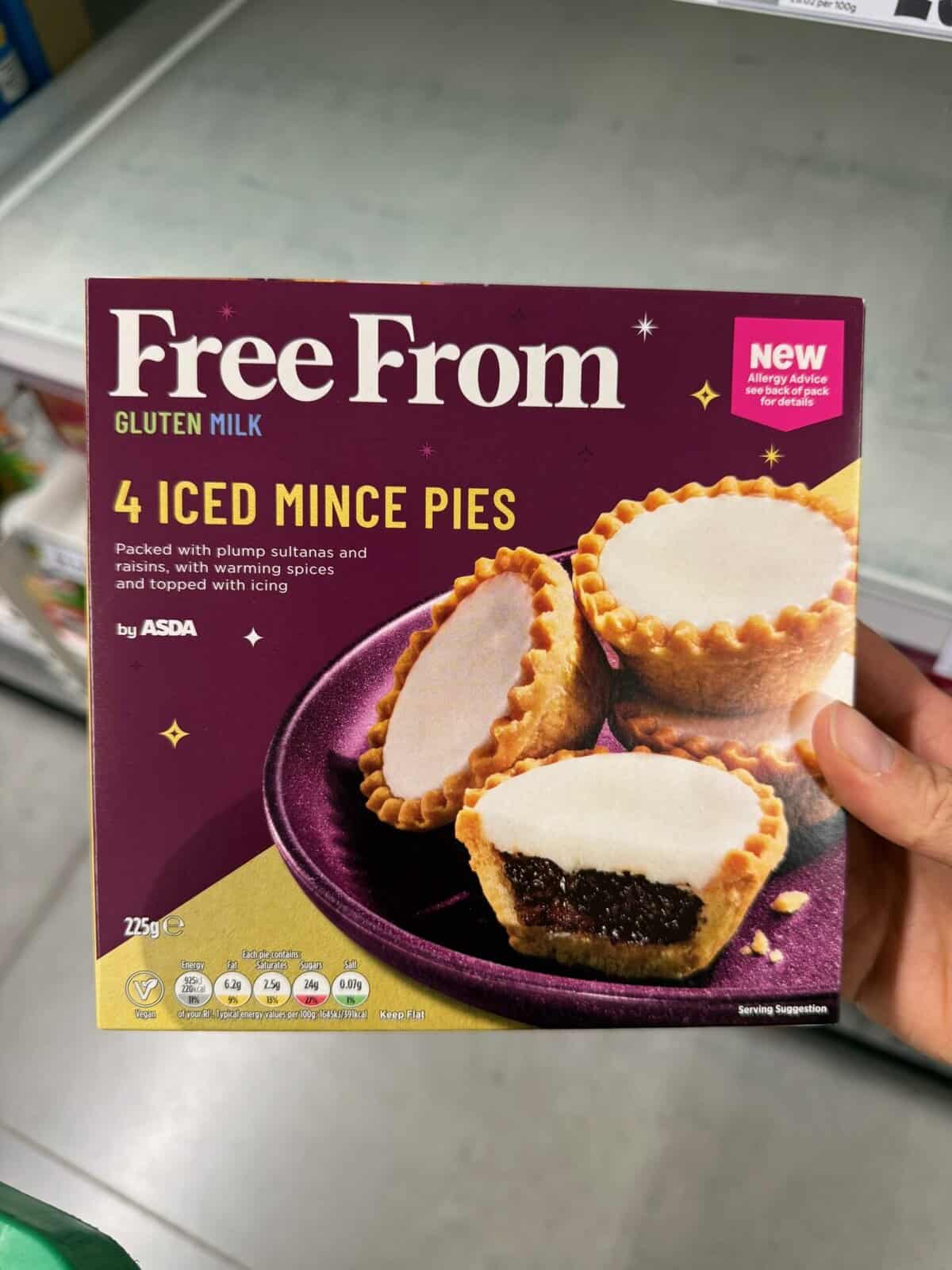 Asda gluten free iced mince pies.