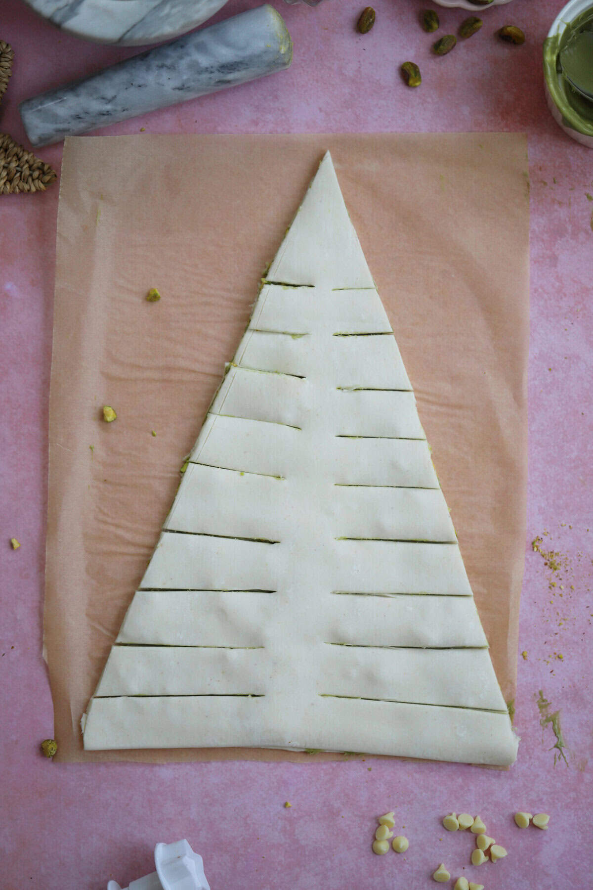 Cut 'branches' from each edge of the tree.