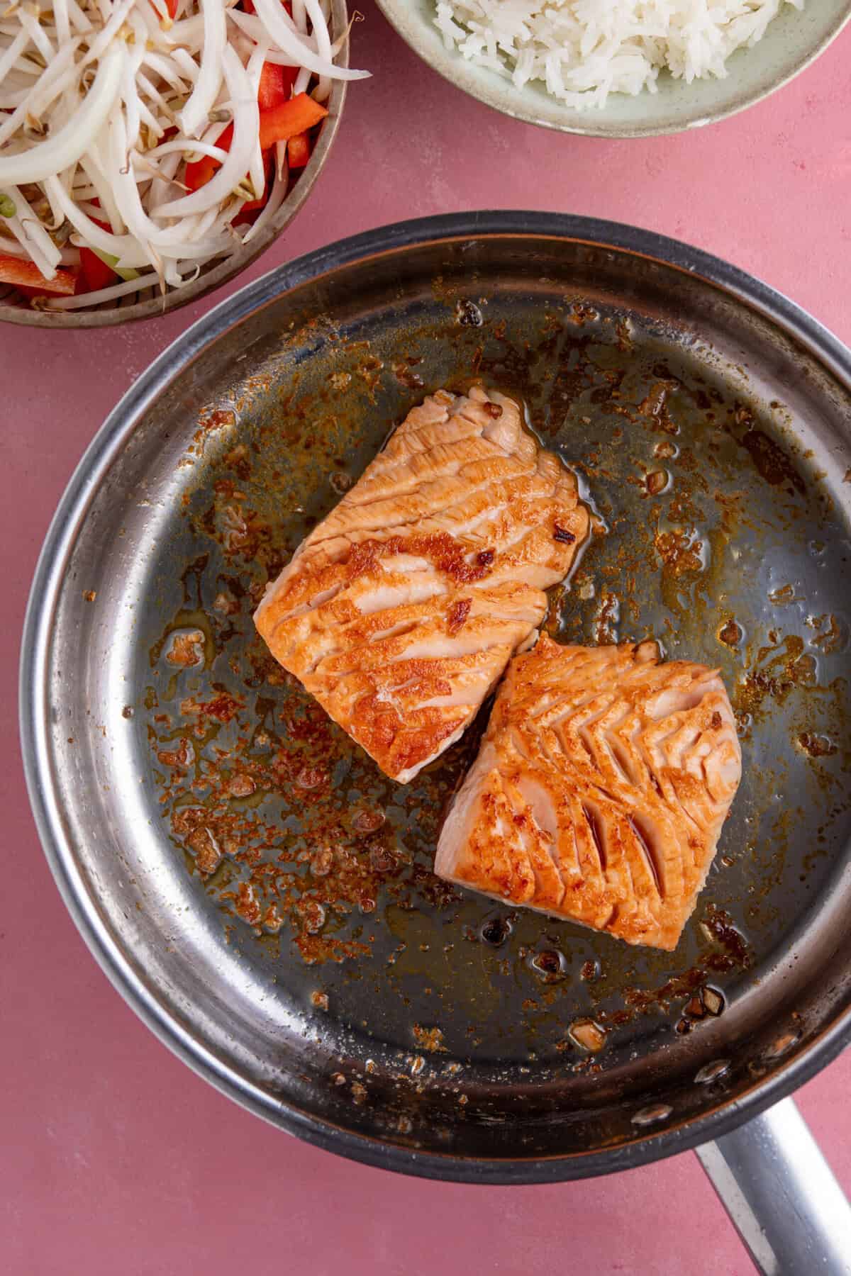 Brothy Rice with Salmon {15 Minute Meal!}