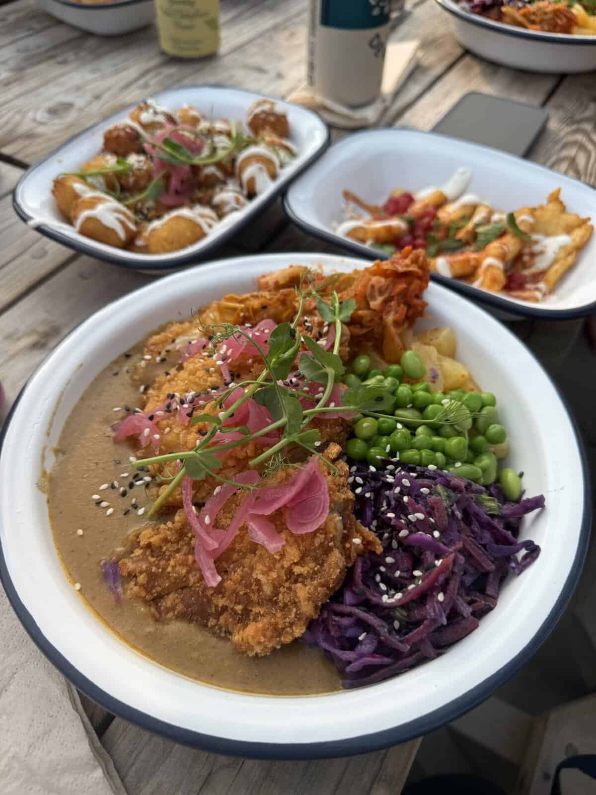 A gluten free katsu curry from Biffen's Kitchen in Croyde.